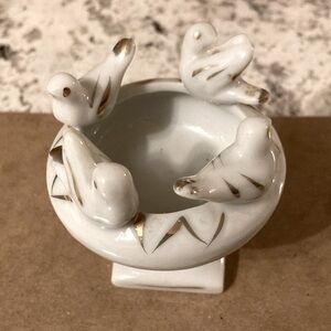 Japanese mini ceramic birdbath